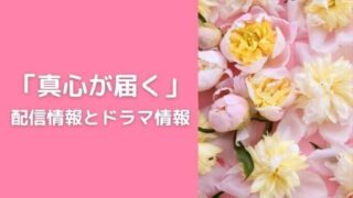 「真心が届く」配信情報とドラマ情報