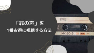 「罪の声」を1番お得に視聴する方法